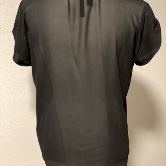 Women's Size M, MNG Basics Sheer Blouse w/Polka Dot Details in front - Picture 3 of 4